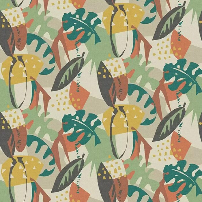 Zylina Wallpaper - Terracotta  / Teal – Terracotta / Teal swatch