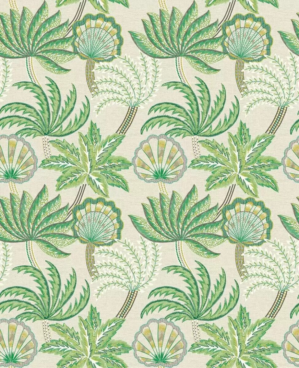Ravenala Wallpaper - Emerald by green botanical wallpaper from osborne & little