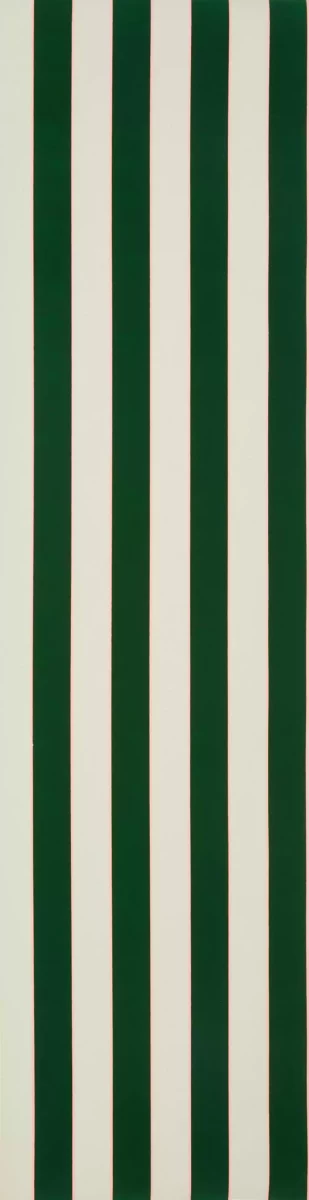 Regency Stripe Wallpaper - Emerald / Blossom by green striped wallpaper from osborne & little
