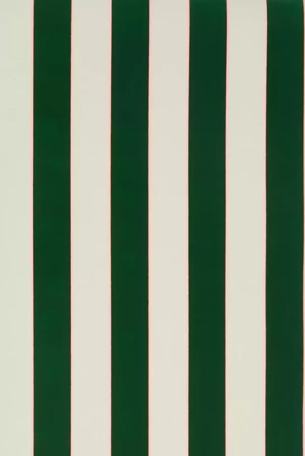 Regency Stripe Wallpaper - Emerald / Blossom by green striped wallpaper from osborne & little