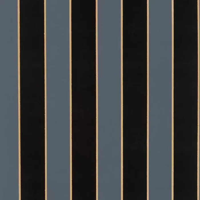 Regency Stripe Wallpaper -  Midnight / Bronze swatch