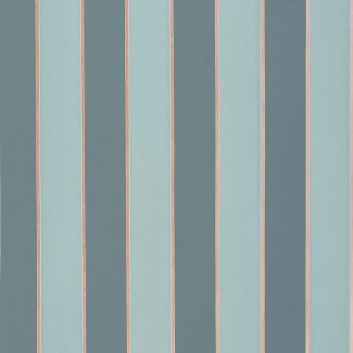 Regency Stripe Wallpaper -  Duck Egg / Copper swatch