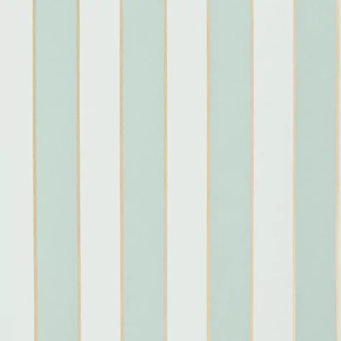 Regency Stripe Wallpaper -  Aqua / Gold swatch