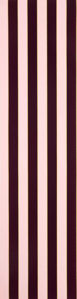 Regency Stripe Wallpaper - Berry / Gold by pink striped wallpaper from osborne & little