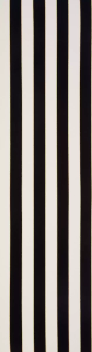 Regency Stripe Wallpaper - Ivory / Black by black-grey striped wallpaper from osborne & little