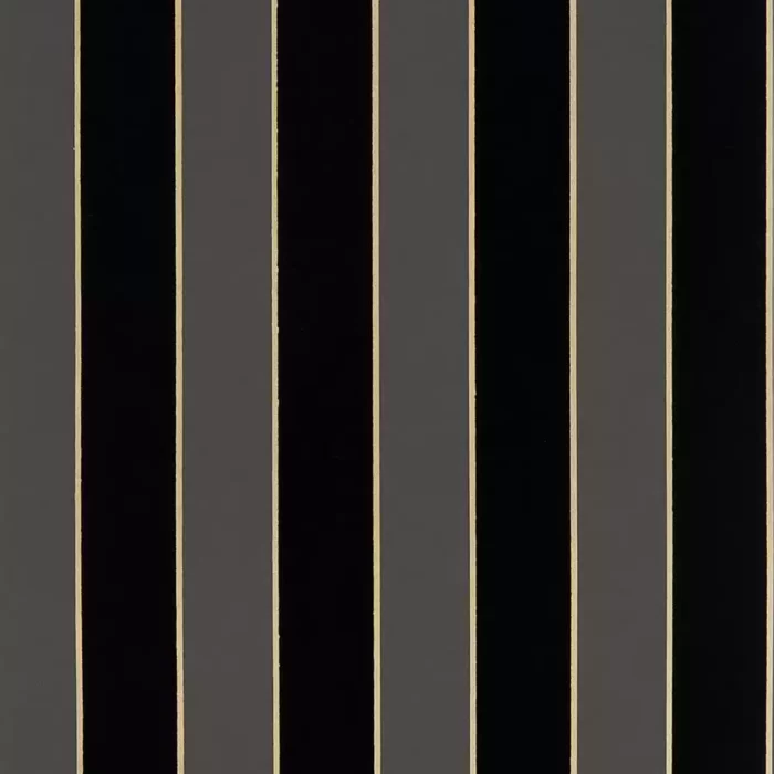 Regency Stripe Wallpaper -  Charcoal / Gold swatch