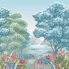 blue botanical wallpaper from osborne & little