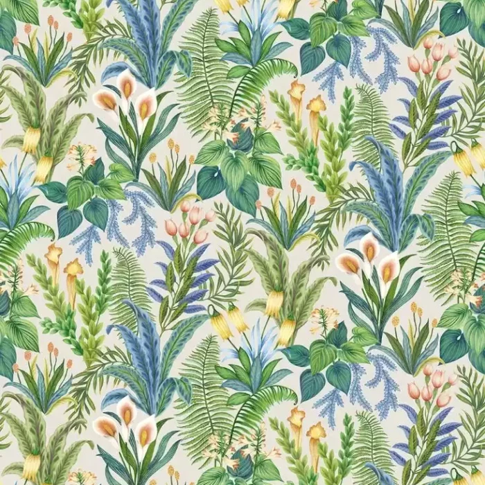 Calla Lily Wallpaper - Azure swatch