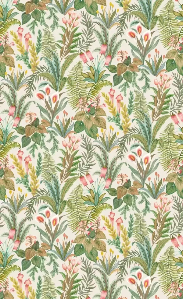 Calla Lily Wallpaper - Forest by green botanical wallpaper from osborne & little