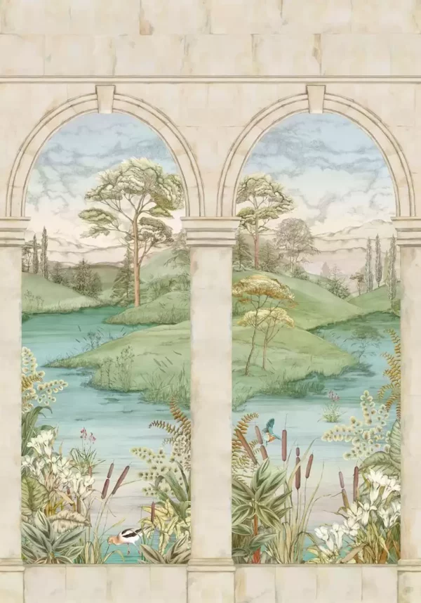 green botanical wallpaper from osborne & little