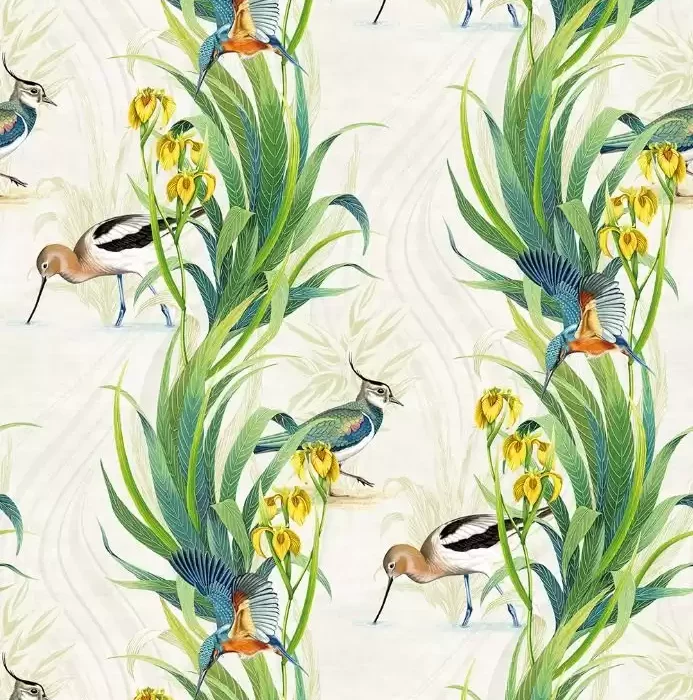Halcyon Wallpaper - Spring Green swatch