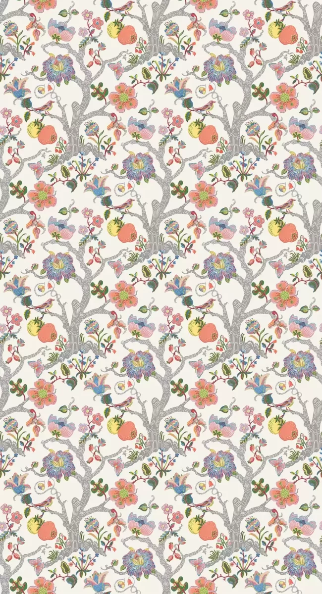 Puzzlewood Wallpaper - Blossom by multicolour botanical wallpaper from osborne & little