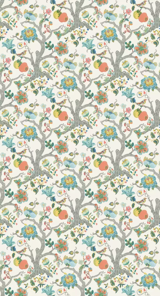 multicolour botanical wallpaper from osborne & little