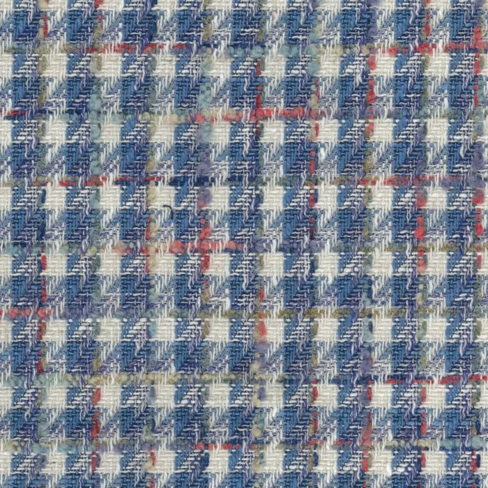 Burlington Fabric - Denim /  Coral – Denim / Coral swatch