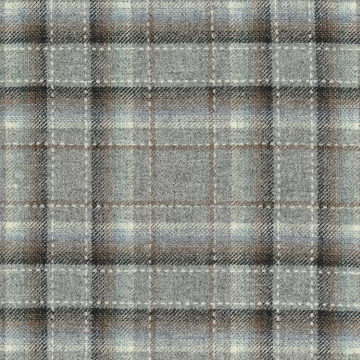 black-grey checked woolen fabric from Osborne & Little
