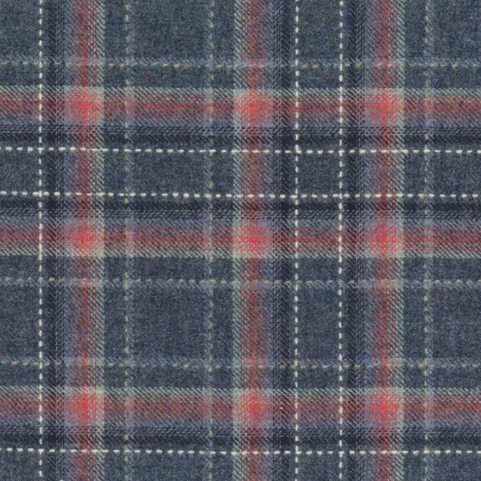 Jermyn Fabric - Navy /  Geranium – Navy / Geranium swatch