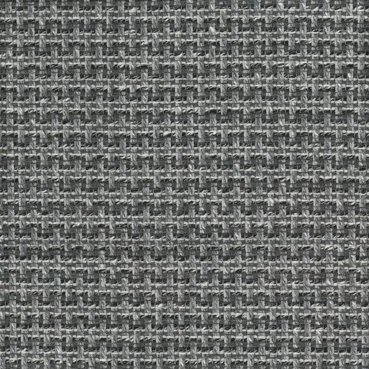 Arlington Fabric - Charcoal / Ivory by black-grey plain velvet-chenille fabric from Osborne & Little