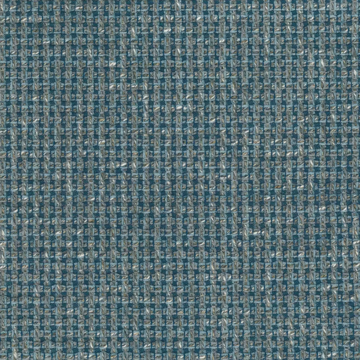Arlington Fabric - Sea Blue by blue plain velvet-chenille fabric from Osborne & Little