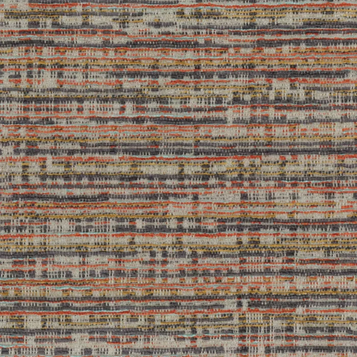 Berkeley Fabric - Charcoal /  Mandarin – Charcoal / Mandarin swatch