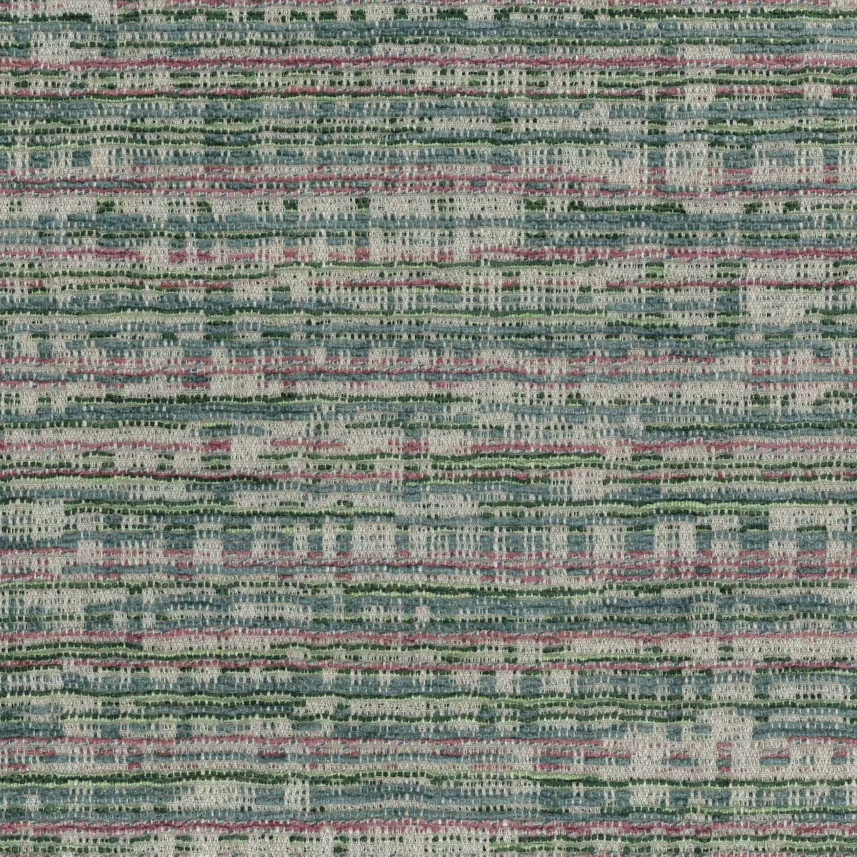 Berkeley Fabric - Rosemary by green striped velvet-chenille fabric from Osborne & Little
