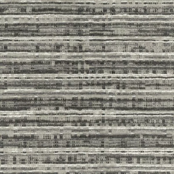 black-grey striped velvet-chenille fabric from Osborne & Little
