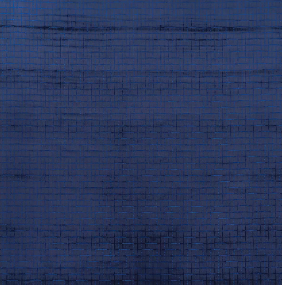 Violetta Fabric - Royal Blue by blue geometric velvet-chenille fabric from Osborne & Little