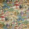 red botanical velvet-chenille fabric from Osborne & Little