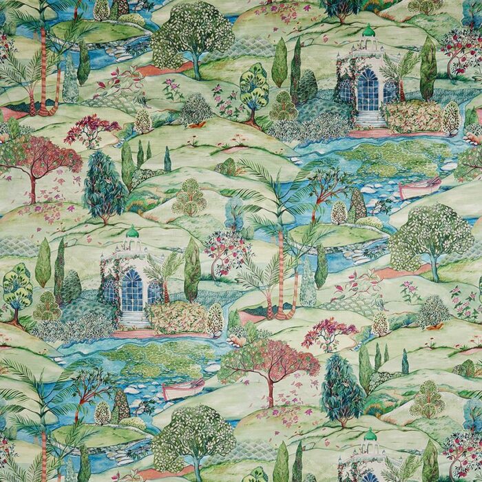 Lodhi Velvet Fabric - Emerald swatch