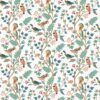 blue botanical linen fabric from Osborne & Little