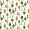 yellow botanical linen fabric from Osborne & Little