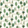 green botanical linen fabric from Osborne & Little