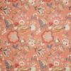 orange botanical embroideried fabric from Osborne & Little