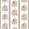 pink botanical linen fabric from Osborne & Little