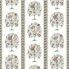 brown botanical linen fabric from Osborne & Little