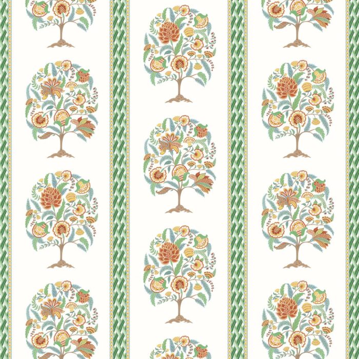 Taniska Fabric - Apple / Gold swatch