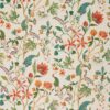 red botanical linen fabric from Osborne & Little
