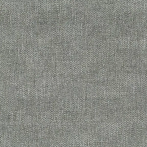 Castello Fabric - Silver by black-grey plain velvet-chenille fabric from Osborne & Little