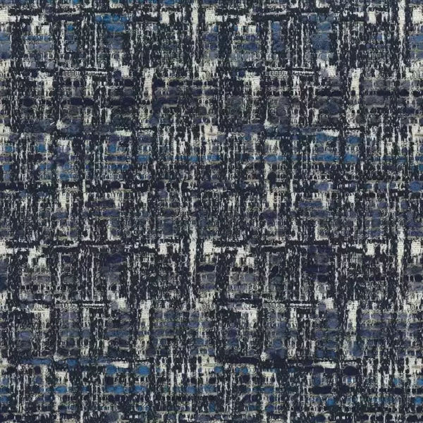 Oakley Fabric - Blue / Neutral by blue contemporary woven fabric from Osborne & Little