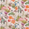 orange botanical printed fabric from Osborne & Little