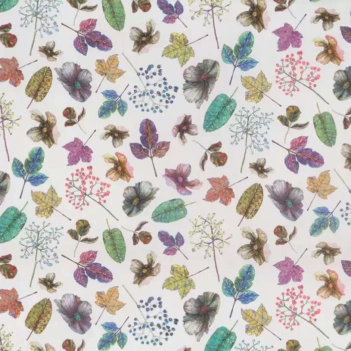 Woodland Fabric - Purple /  Green – Purple / Green swatch