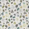 green botanical linen fabric from Osborne & Little