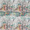 green botanical linen fabric from Osborne & Little