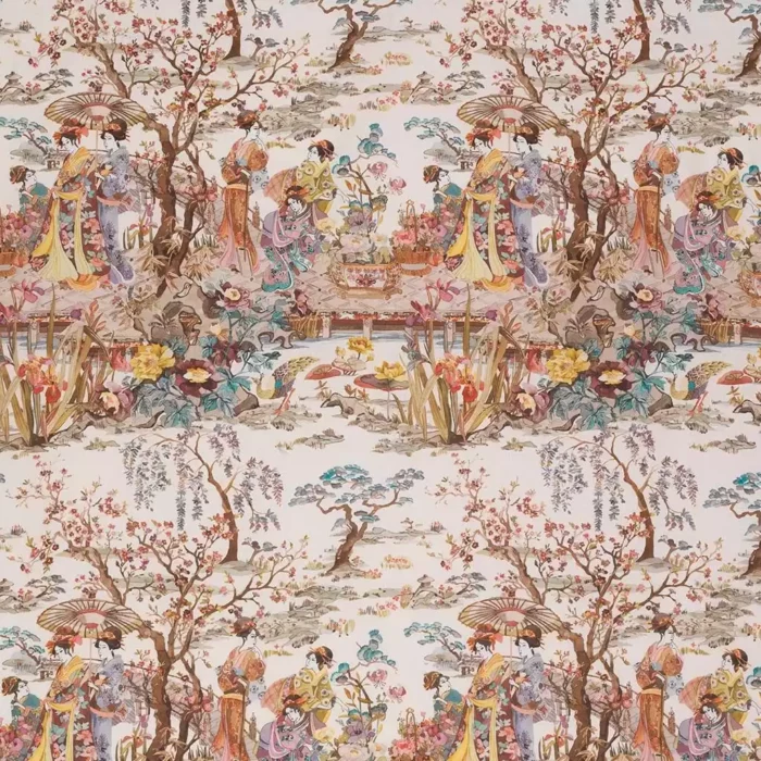 Japanese Garden Fabric - Ochre swatch