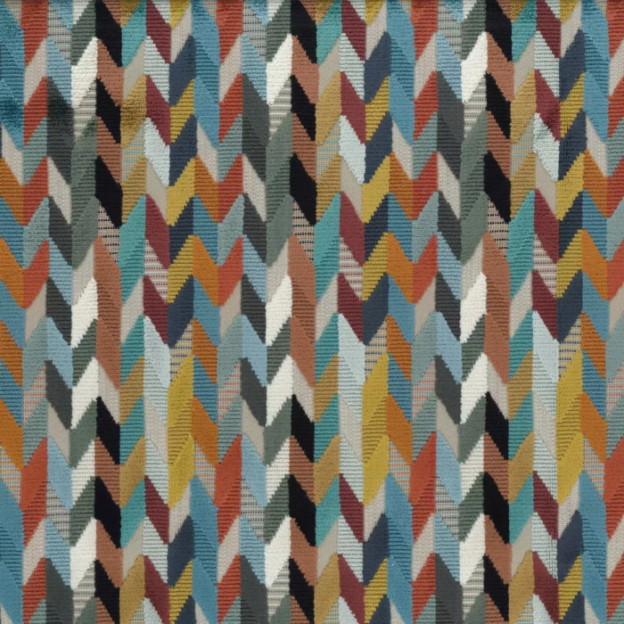 Felicia Fabric - Terracotta /  Teal / Gold – Terracotta / Teal / Gold swatch