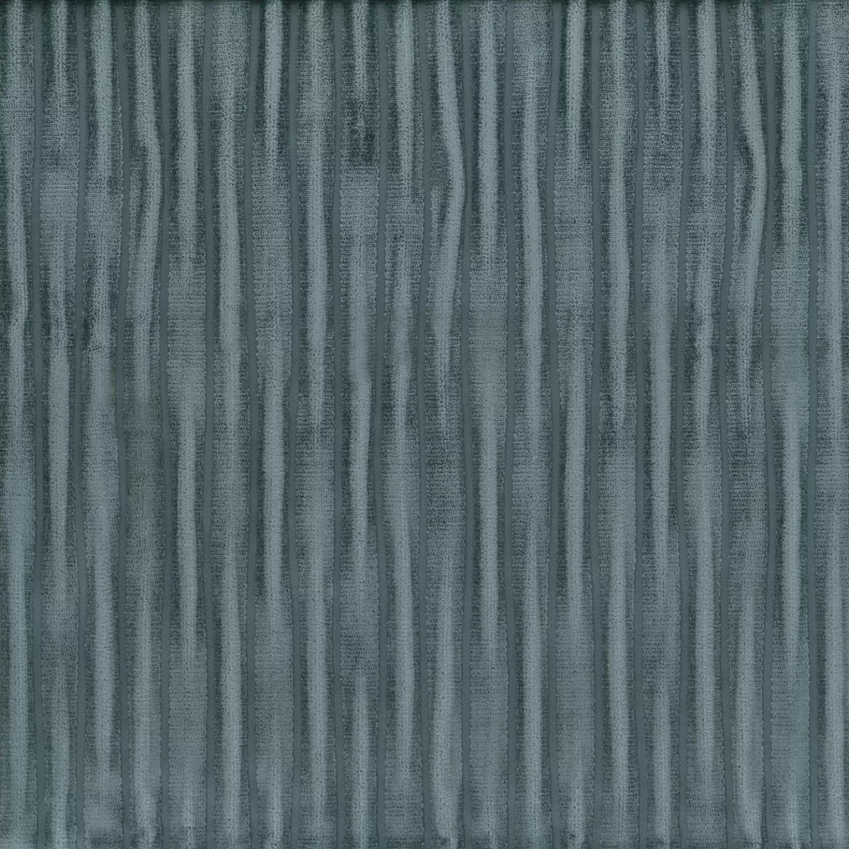 Cornelia Fabric - Seawater by blue striped velvet-chenille fabric from Osborne & Little