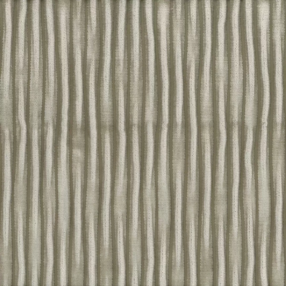 Cornelia Fabric - Stone by brown striped velvet-chenille fabric from Osborne & Little