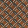 orange geometric velvet-chenille fabric from Osborne & Little