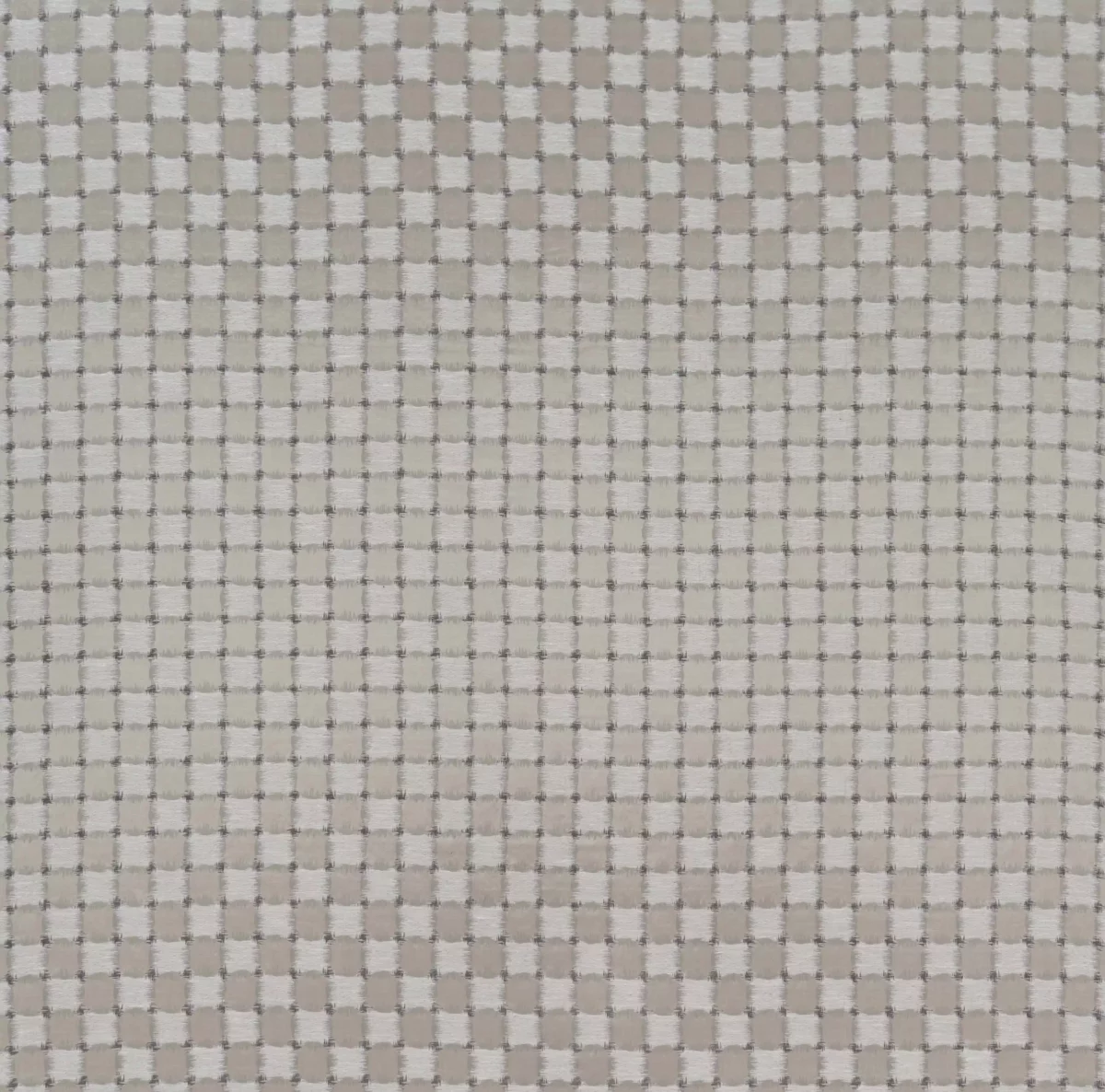 Madrigal Fabric - Linen / Sepia by neutral checked jacquard fabric from Osborne & Little