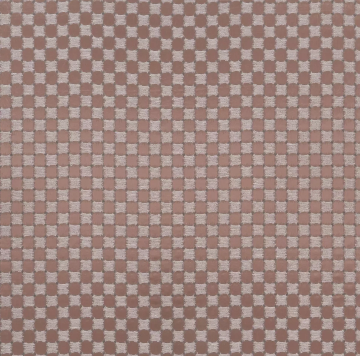 Madrigal Fabric - Copper by brown checked jacquard fabric from Osborne & Little
