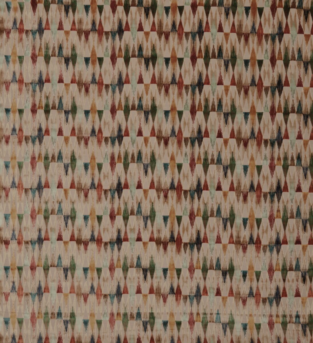 brown geometric velvet-chenille fabric from Osborne & Little